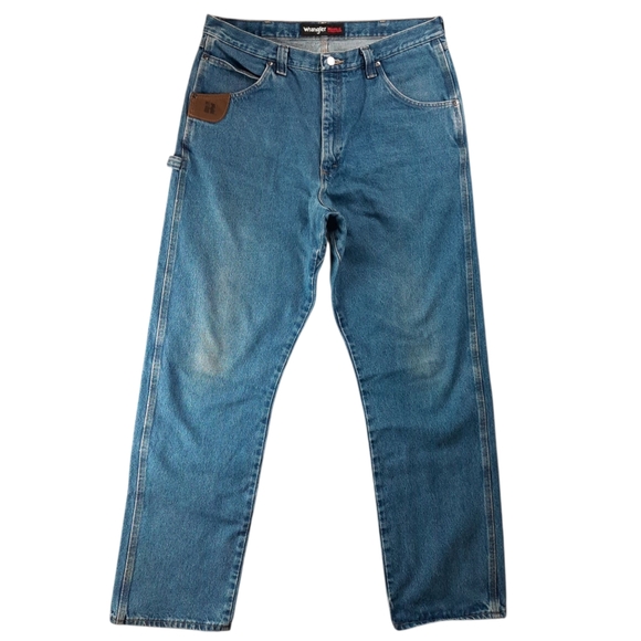 Wrangler Riggs Workwear Work Horse Blue Jeans Relaxed Fit SZ 38x36 - Picture 1 of 13